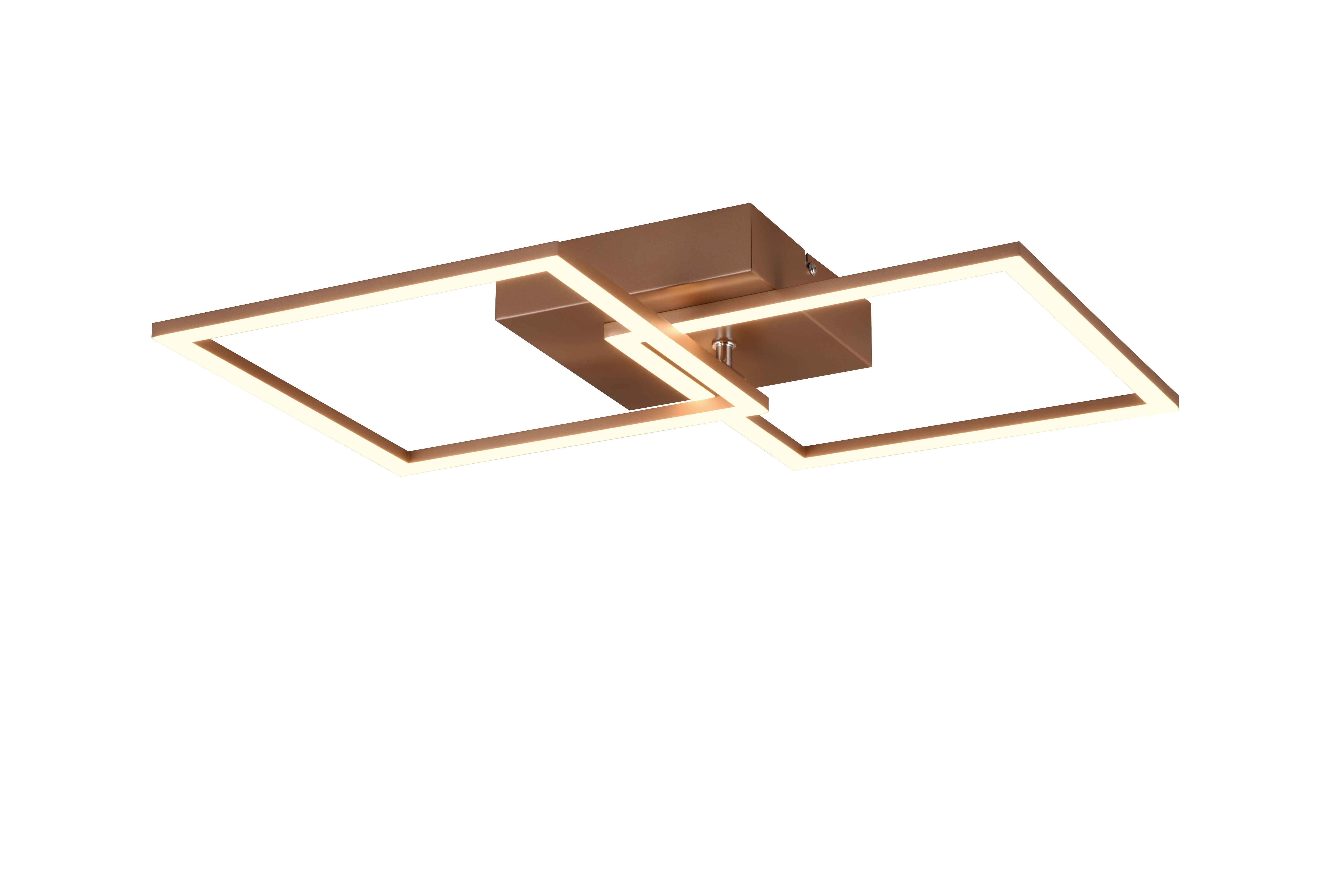 Plafoniera/Applique LED, metallo, caffè, L 44,6 cm, Trail